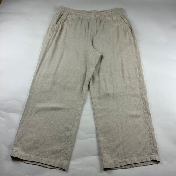 Old Navy Pants - Old Navy Flax Linen Blend Wide Leg Lounge Pant XL